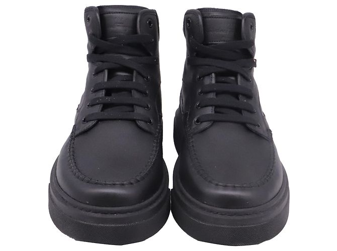 Sneaker alte Cassina Salvatore Ferragamo in pelle nera Nero - vista 2