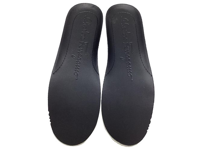 Sneaker alte Cassina Salvatore Ferragamo in pelle nera Nero - vista 8