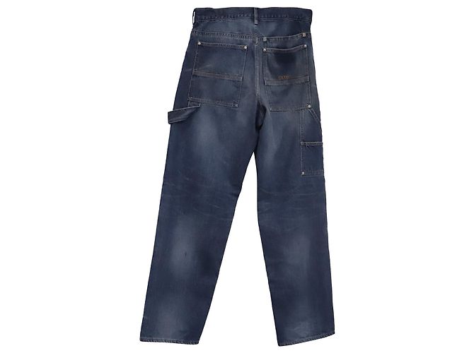 Givenchy Wide Leg Denim Jeans in Blue Cotton Light blue - view 2
