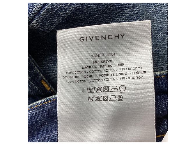 Givenchy Wide Leg Denim Jeans in Blue Cotton Light blue - view 3