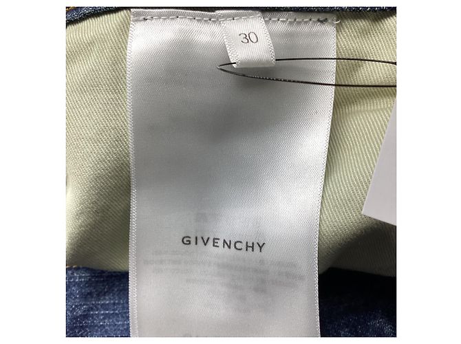 Givenchy Wide Leg Denim Jeans in Blue Cotton Light blue - view 4
