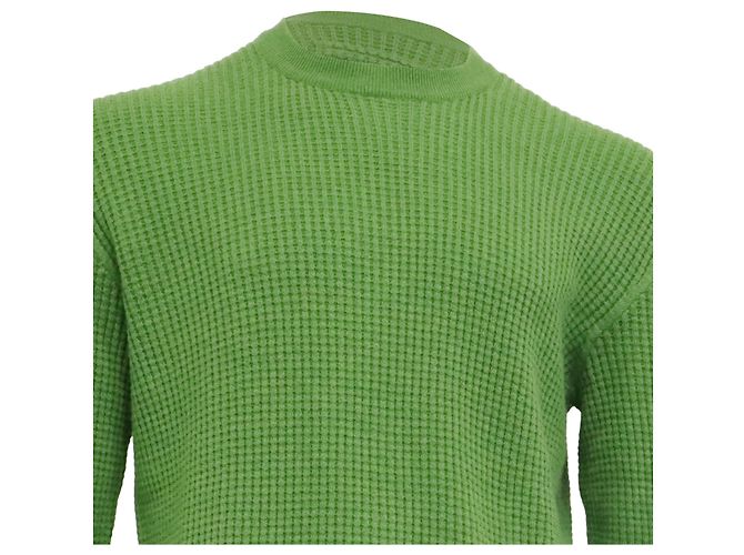 Autre Marque Zegna Rundhals-Strickpullover aus grünem Kaschmir - Ansicht 2