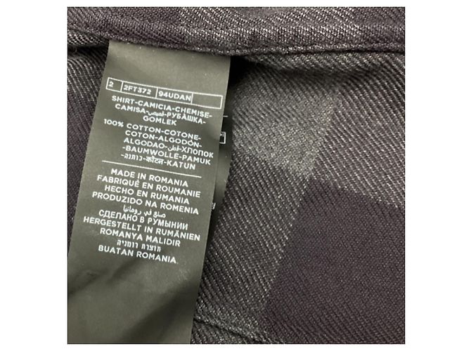 Tom Ford kariertes Flanellhemd aus grauer Baumwolle - Ansicht 5