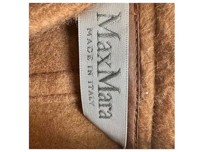 Abrigo capa Max Mara Canapa de corte relajado en lana marrón Castaño - vista 7
