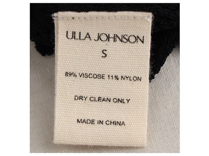 Ulla Johnson Spitzen-Maxirock aus schwarzer Viskose - Ansicht 7