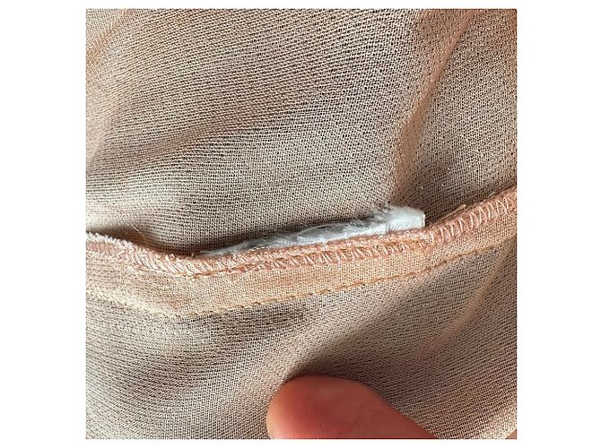 Chemise à manches longues pailletée Victoria Beckham en polyester pêche Rose - vue 6