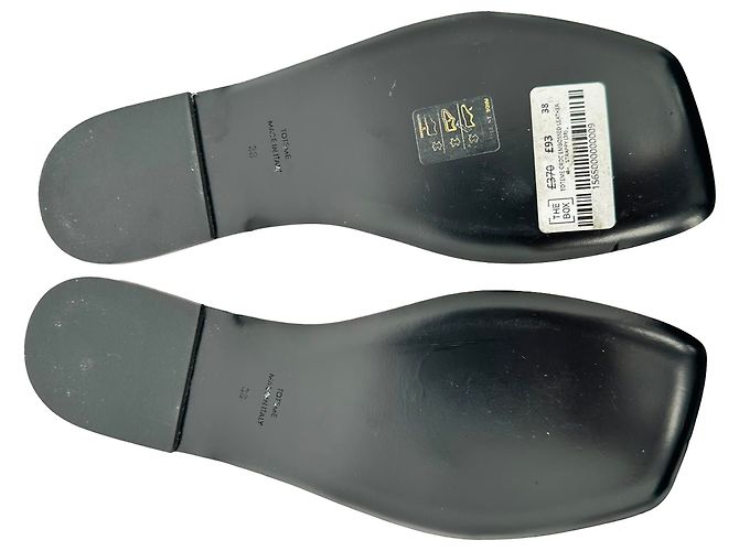 Sandalias de cuero con cordones Totême en cuero blanco - vista 9