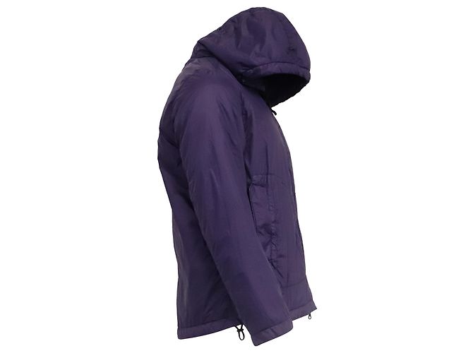 Giacca puffer con cappuccio Stone Island in nylon viola Porpora - vista 3