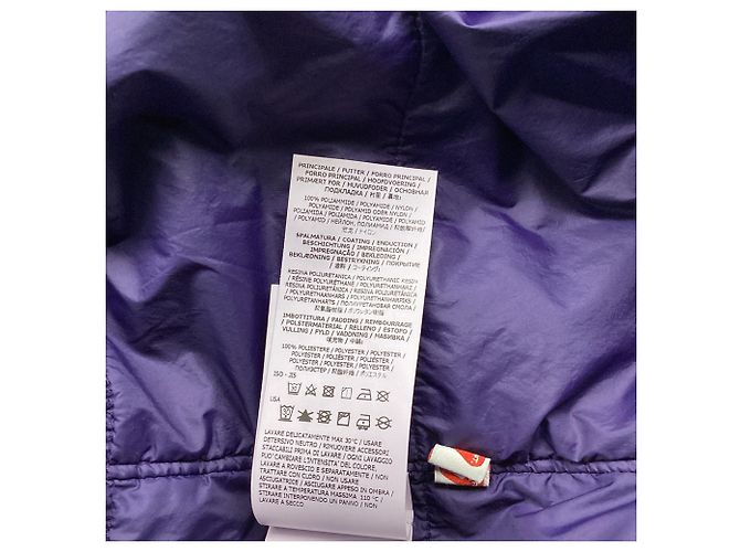 Giacca puffer con cappuccio Stone Island in nylon viola Porpora - vista 7
