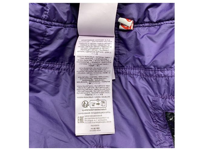 Giacca puffer con cappuccio Stone Island in nylon viola Porpora - vista 8