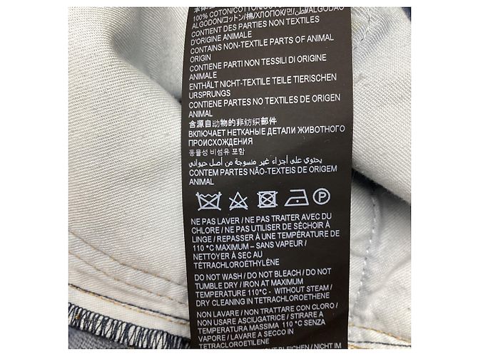 Autre Marque Jeans a vita media Saint Laurent in cotone blu Blu chiaro - vista 4