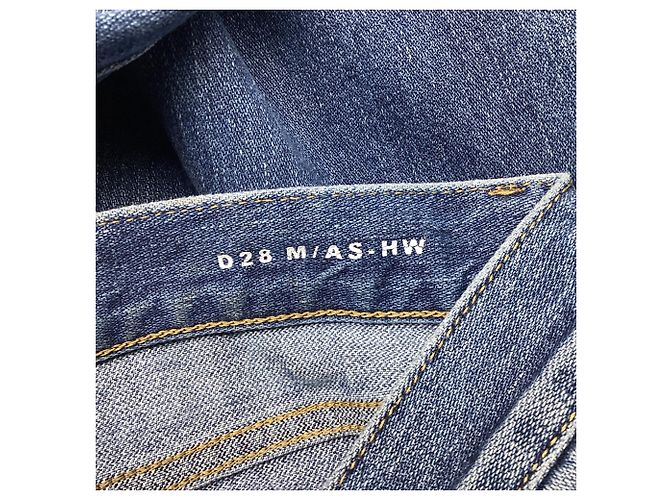 Autre Marque Jeans a vita media Saint Laurent in cotone blu Blu chiaro - vista 6