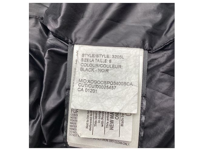 Canada Goose Kapuzen-Puffer-Trenchcoat aus schwarzem Polyester - Ansicht 8