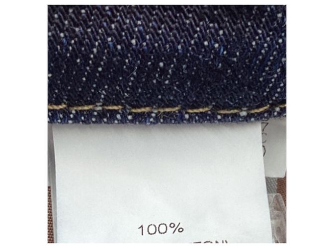 Jeans in denim strappato Brunello Cucinelli in cotone blu navy - vista 4