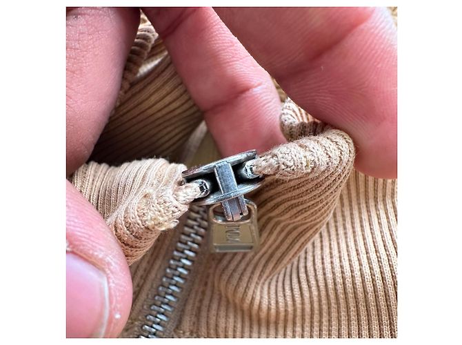 Polo Ralph Lauren Fleece Sherpa Quarter Zip Jacke aus braunem Polyester - Ansicht 6