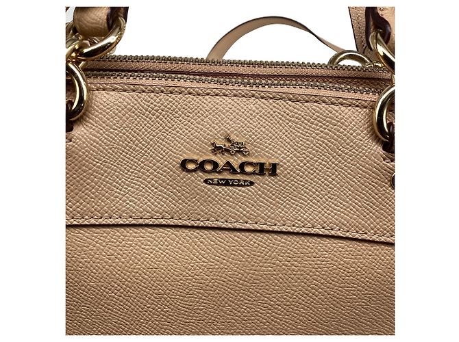 Coach Medium Brooke Carryall aus beigem Leder - Ansicht 11