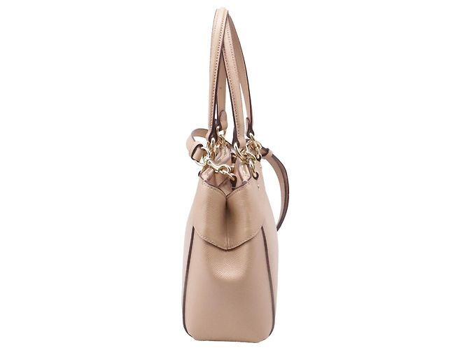 Coach Medium Brooke Carryall aus beigem Leder - Ansicht 3