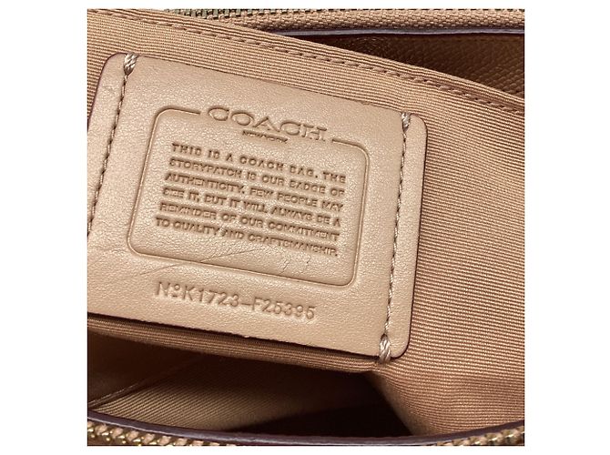 Coach Medium Brooke Carryall aus beigem Leder - Ansicht 6