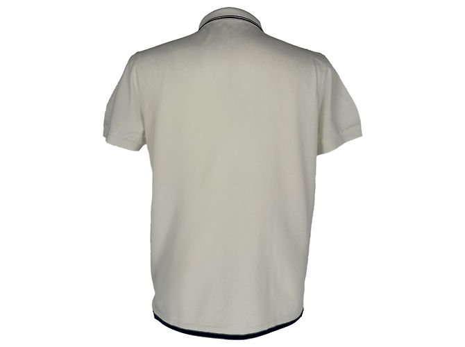 Polo Prada de manga corta en algodón blanco Crudo - vista 3