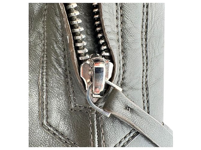 Stivaletti con zip The Row in pelle Olive Green Verde Verde oliva - vista 13