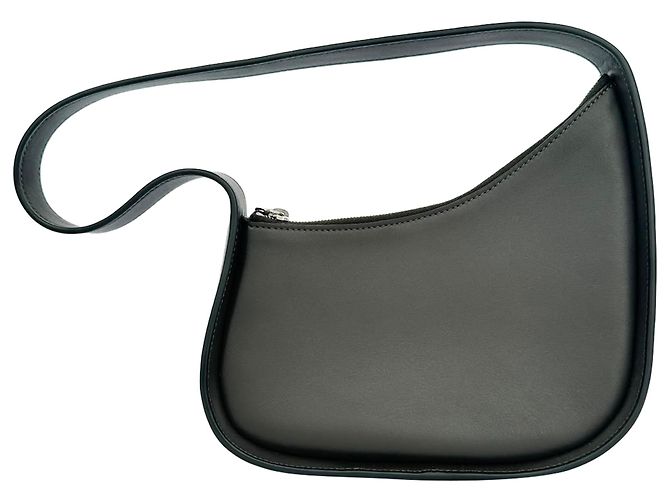 Borsa a spalla Half Moon The Row in pelle marrone - vista 3