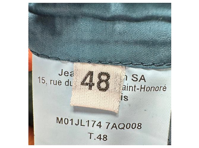 Lanvin einreihiger Blazer mit Taschen aus blauer Baumwolle - Ansicht 7
