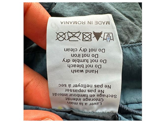 Lanvin einreihiger Blazer mit Taschen aus blauer Baumwolle - Ansicht 8