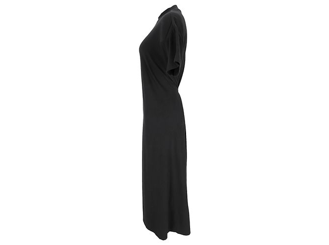 Abito midi a maniche corte Proenza Schouler in cotone nero - vista 2