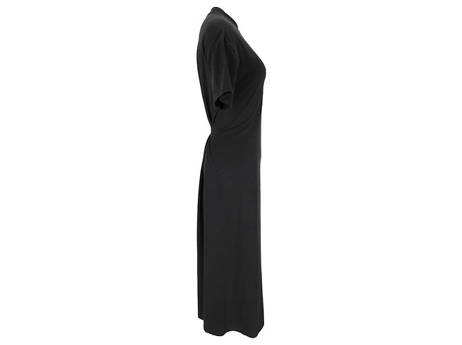 Abito midi a maniche corte Proenza Schouler in cotone nero - vista 4