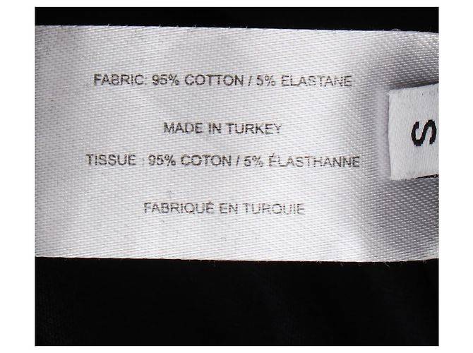 Abito midi a maniche corte Proenza Schouler in cotone nero - vista 7