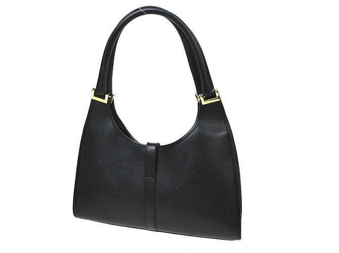 Gucci Vintage Jackie Leather Nero - vista 2