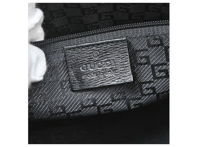 Gucci Vintage Jackie Leather Nero - vista 4