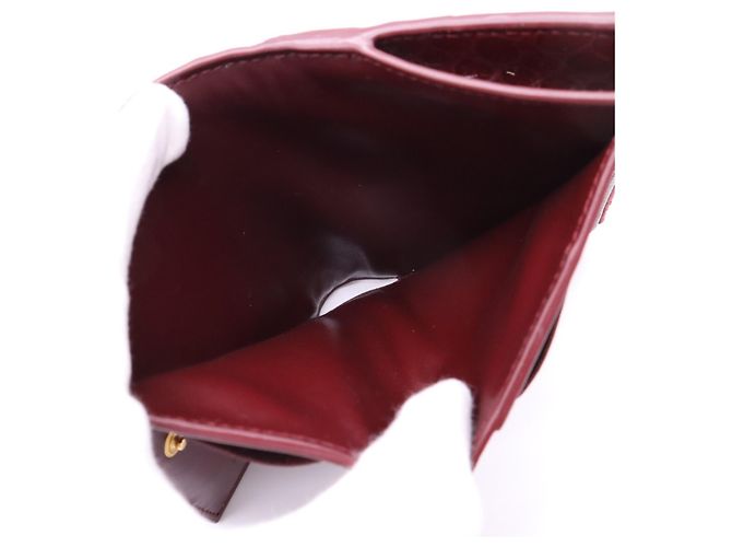 Cartera compacta Bottega Veneta Cassette Burdeos - vista 12