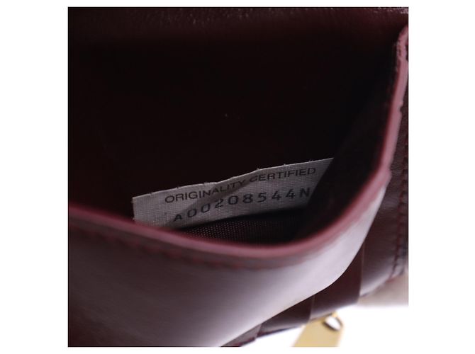Cartera compacta Bottega Veneta Cassette Burdeos - vista 16