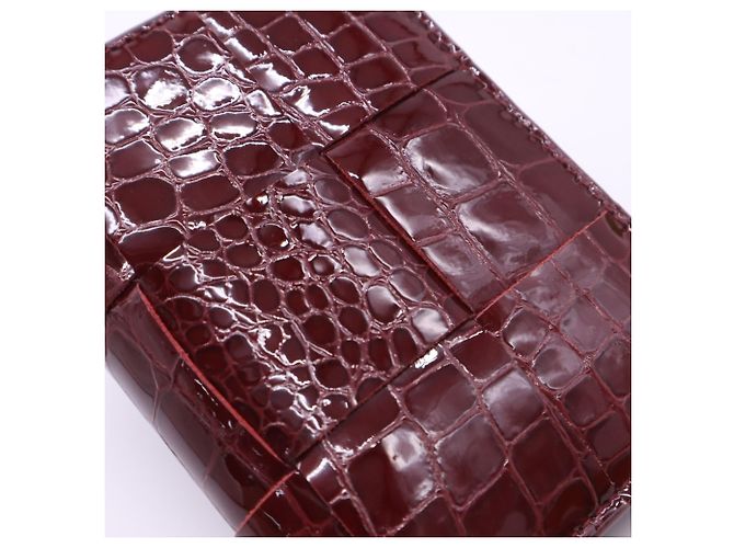 Cartera compacta Bottega Veneta Cassette Burdeos - vista 4
