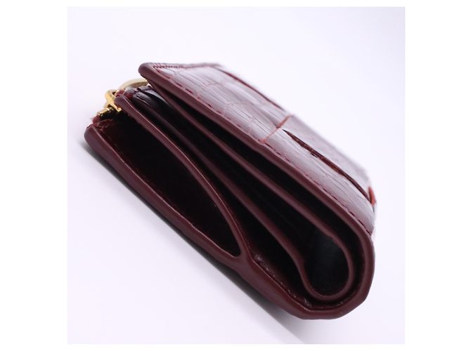 Cartera compacta Bottega Veneta Cassette Burdeos - vista 6