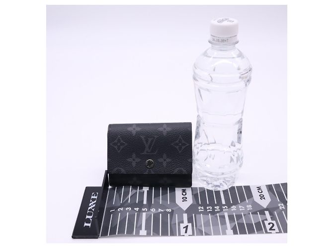 Portafoglio Louis Vuitton Monogram Eclipse Victor Marrone Nero - vista 3