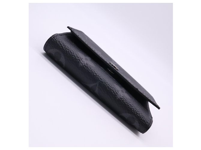 Portafoglio Louis Vuitton Monogram Eclipse Victor Marrone Nero - vista 7
