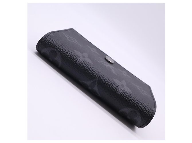 Portafoglio Louis Vuitton Monogram Eclipse Victor Marrone Nero - vista 8