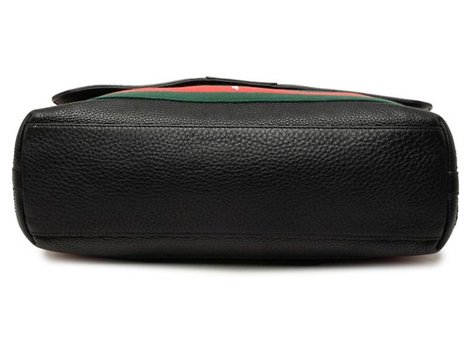 Borsa a tracolla Gucci Sherry Line Nero Rosso Verde - vista 3