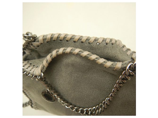 Stella Mc Cartney Borsa Stella McCartney Falabella Tiny Tote Bag Marrone - vista 12