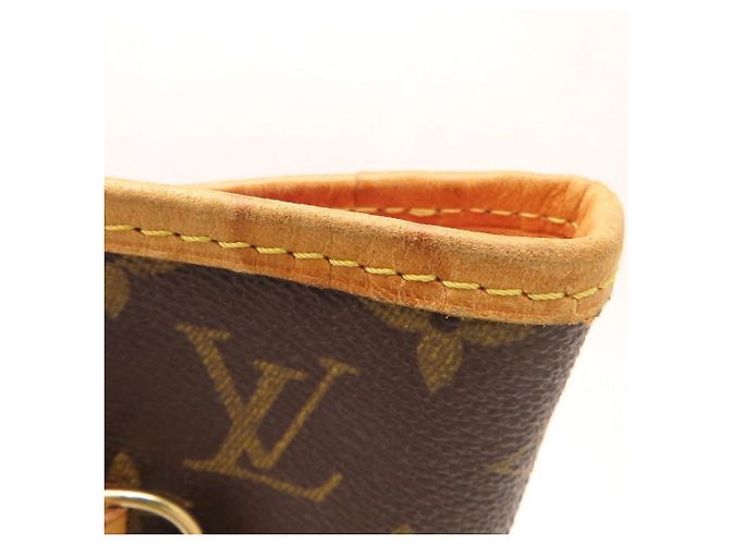 Sac Cabas Louis Vuitton Monogram Rose Neverfull MM Marron Multicolore - vue 19