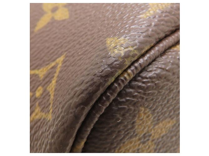 Sac Cabas Louis Vuitton Monogram Rose Neverfull MM Marron Multicolore - vue 28