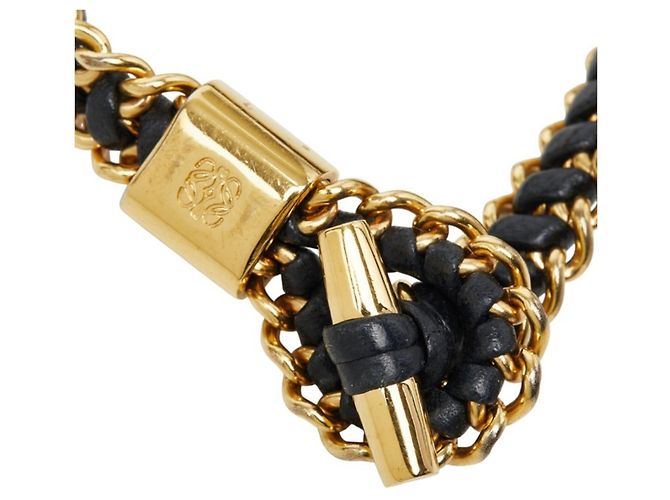 Pulseira com pingentes para mulher Loewe Preto Dourado - vista 3