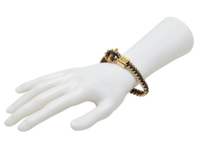Pulseira com pingentes para mulher Loewe Preto Dourado - vista 6
