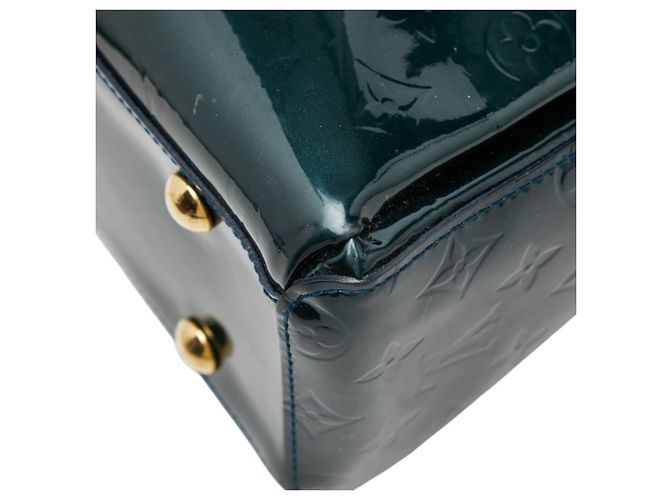 Borsa Louis Vuitton Monogram Vernis Melrose Avenue Blu Verde Monogramma - vista 4