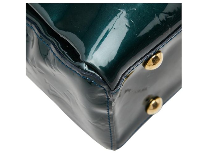 Borsa Louis Vuitton Monogram Vernis Melrose Avenue Blu Verde Monogramma - vista 5