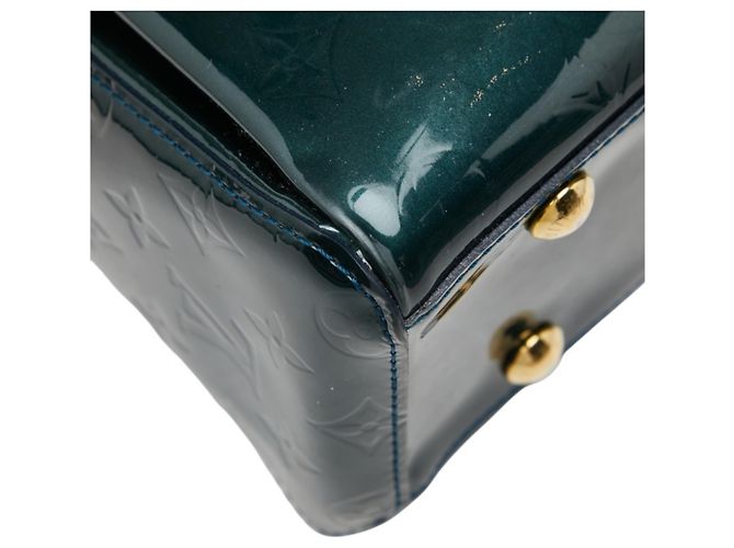 Borsa Louis Vuitton Monogram Vernis Melrose Avenue Blu Verde Monogramma - vista 7