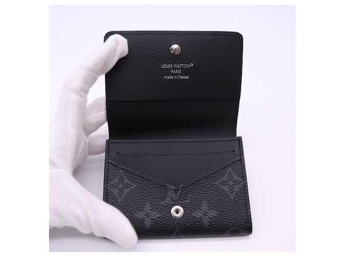 Tarjetero Louis Vuitton Monogram Eclipse Castaño Negro - vista 11