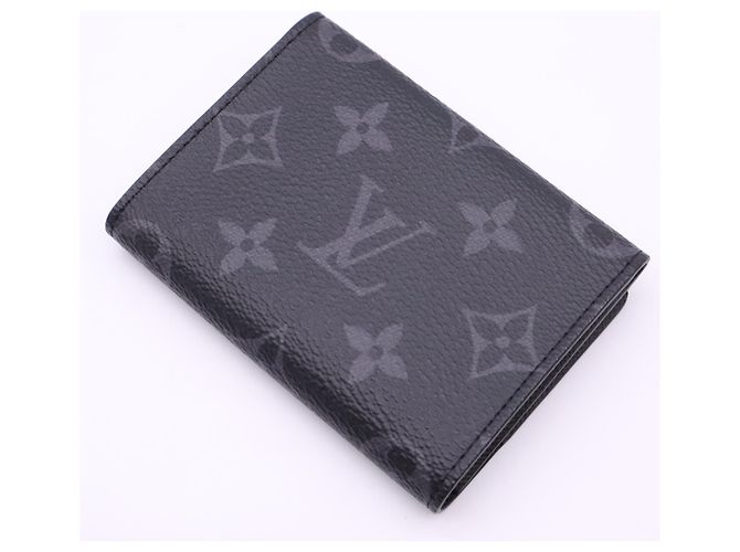 Tarjetero Louis Vuitton Monogram Eclipse Castaño Negro - vista 2